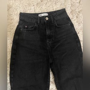 black zara jeans